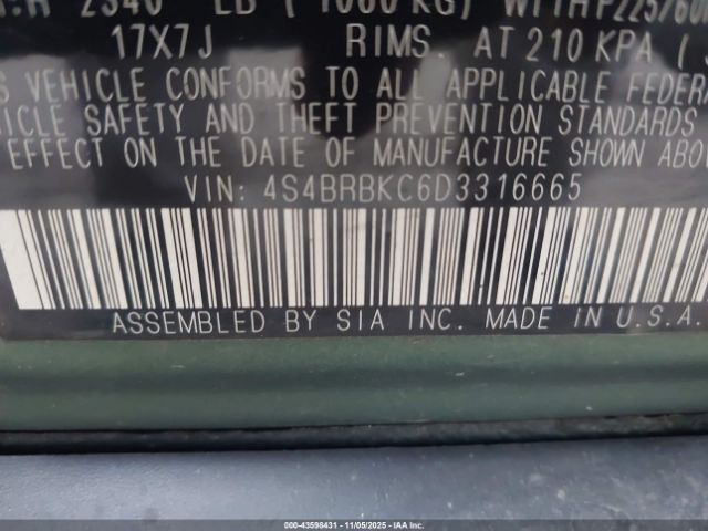 Subaru Outback 2.5i Limited Image 9